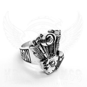 twin cam ring silver925